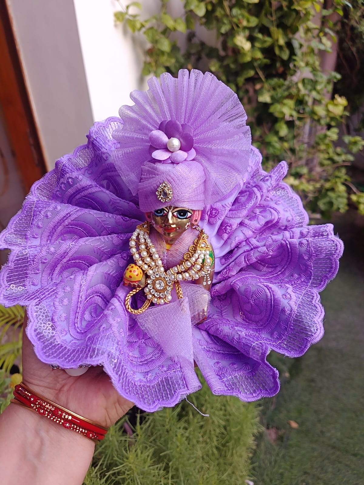 Purple Laddu Gopal Dress