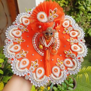 Orange Laddu Gopal Dress