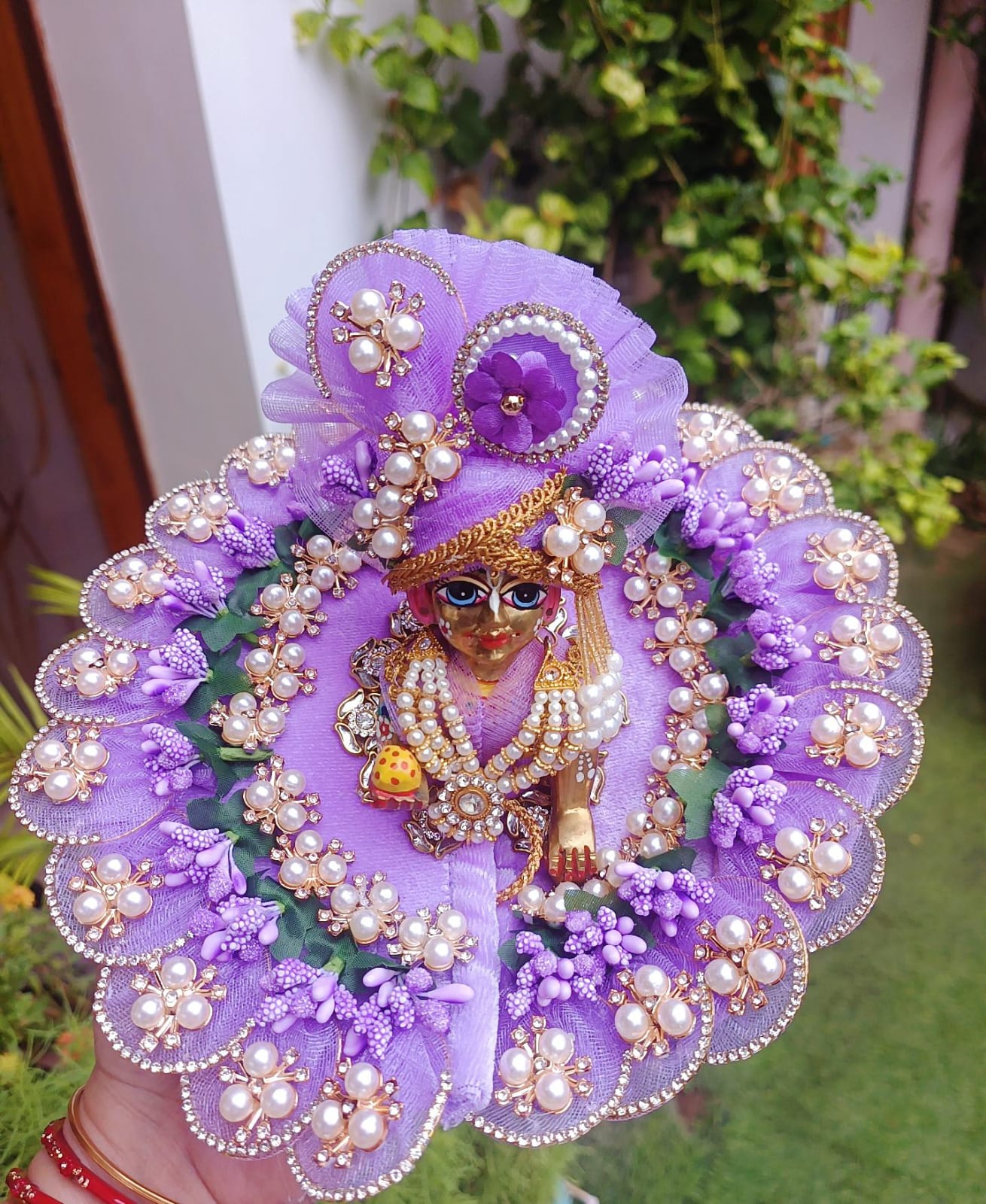 Purple Laddu Gopal Dress - Image 3