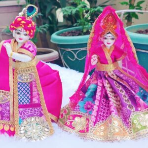 Pink Radha Krishna Dress