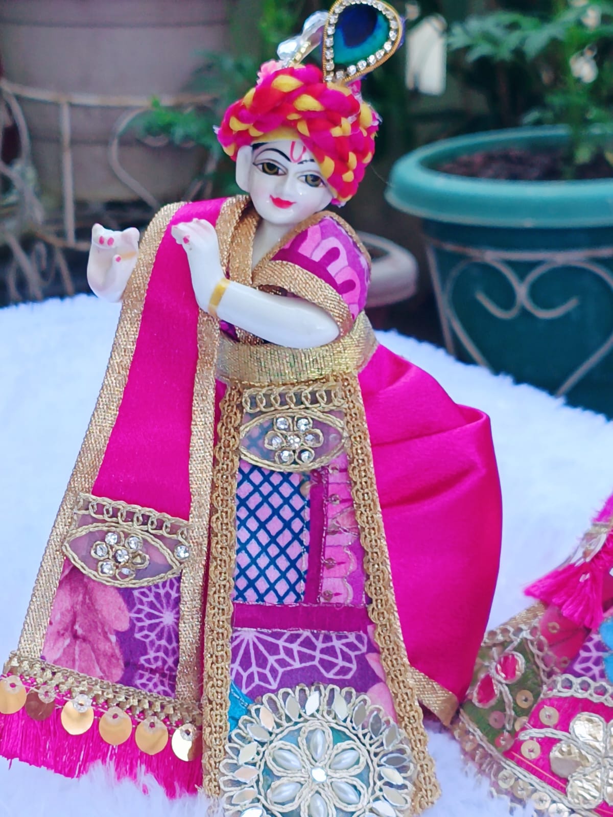 Pink Radha Krishna Dress - Image 2