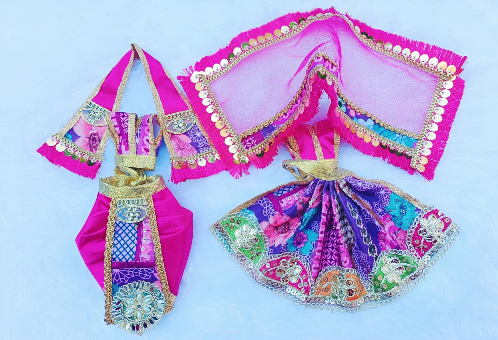 Pink Radha Krishna Dress - Image 4