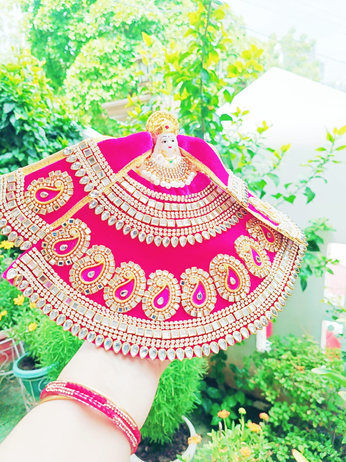Rani/dark pink/Magenta Mata Rani Dress - Image 2