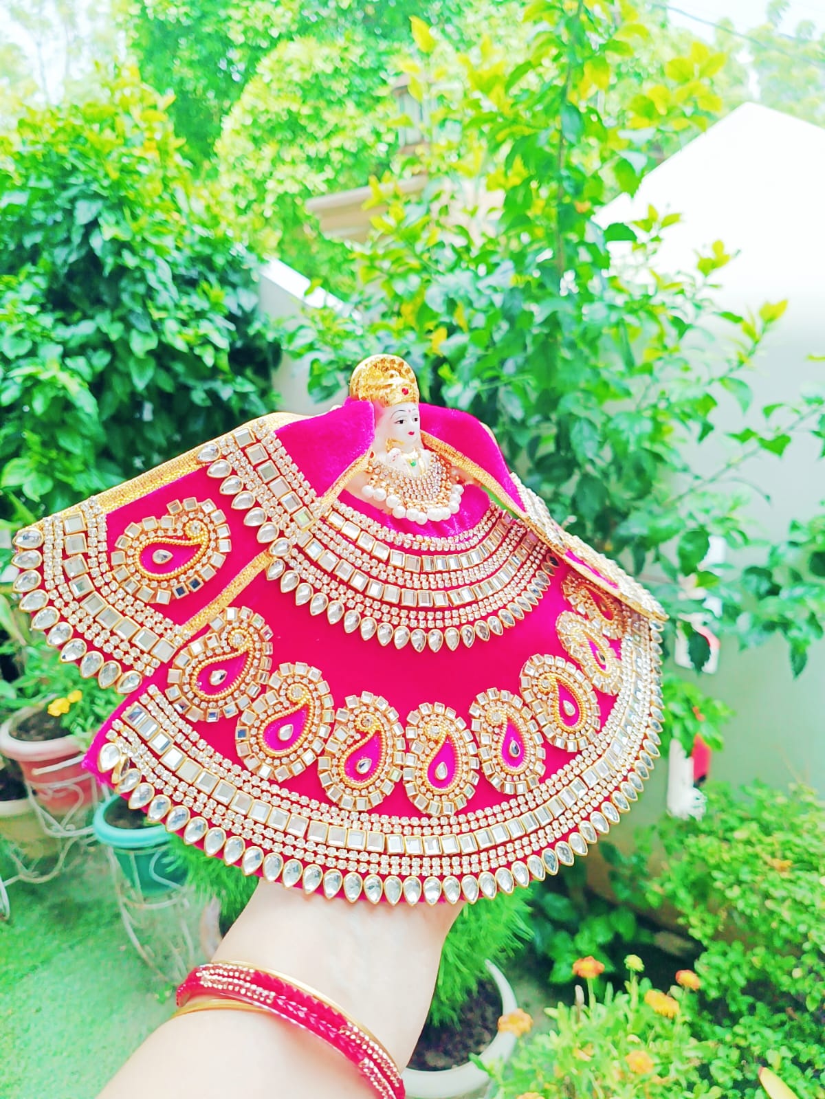 Rani/dark pink/Magenta Mata Rani Dress - Image 3