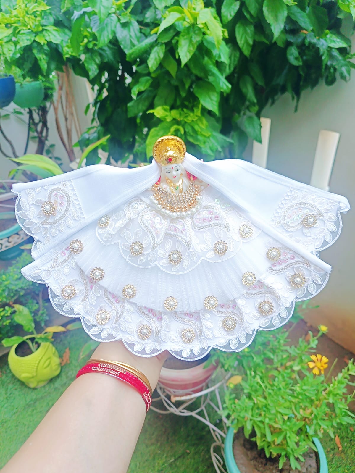 White Mata Rani Dress