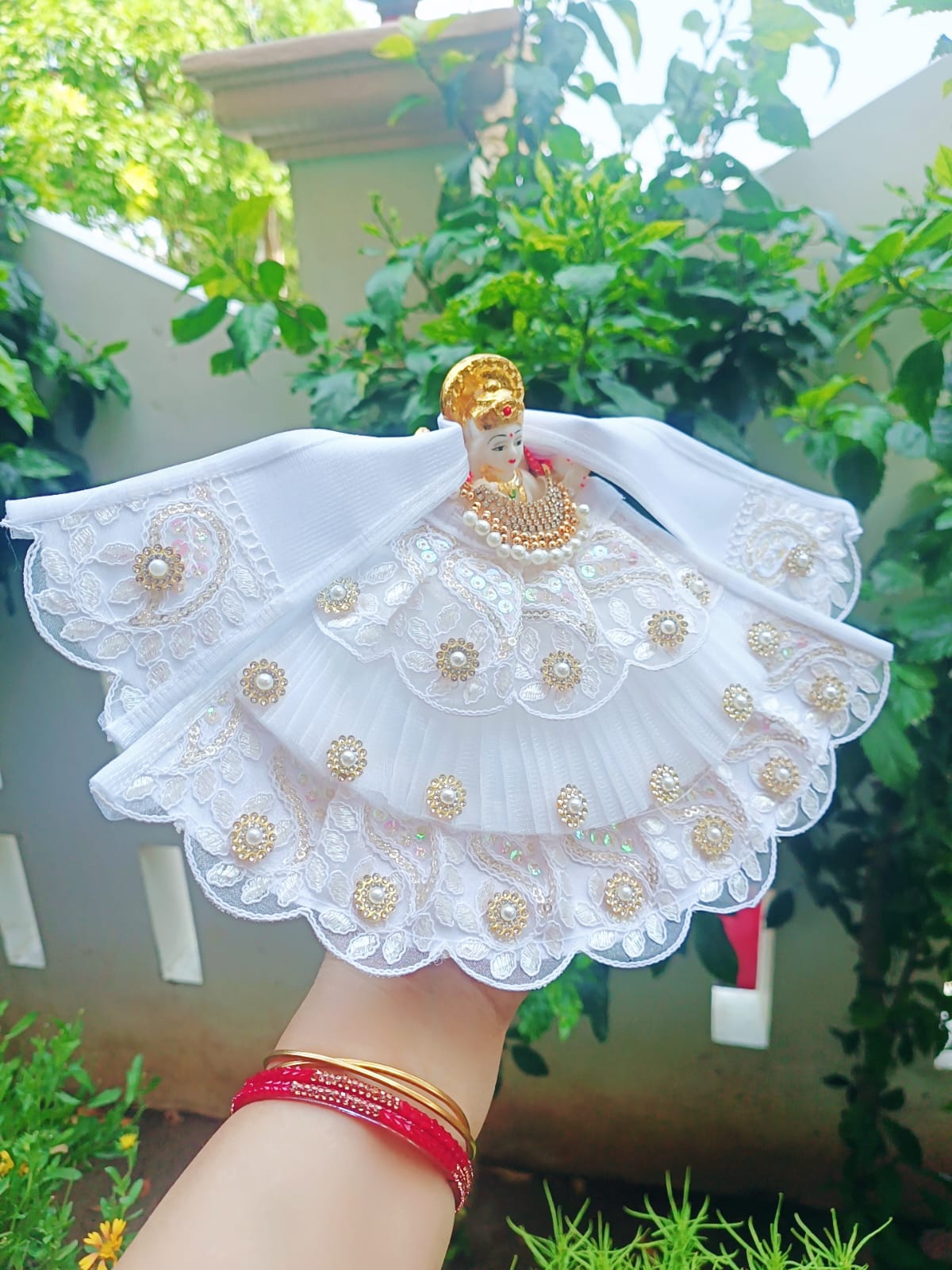 White Mata Rani Dress - Image 2
