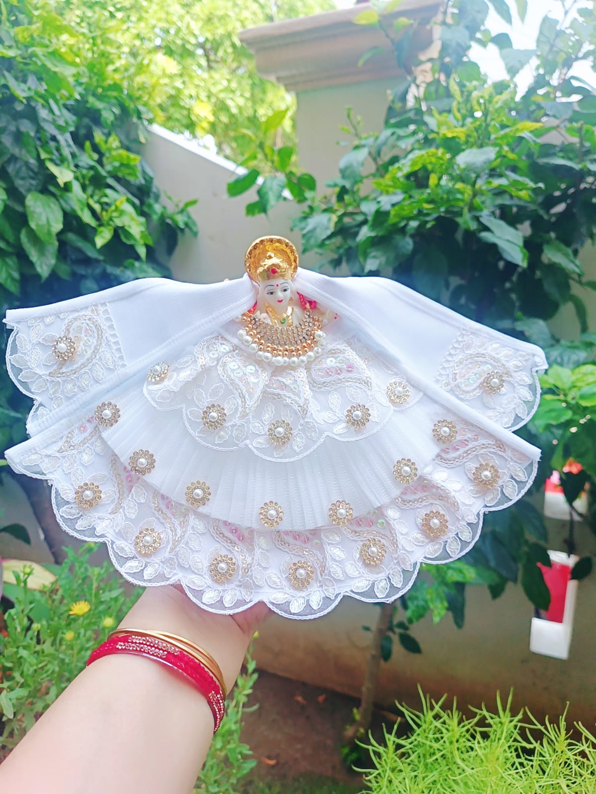 White Mata Rani Dress - Image 3