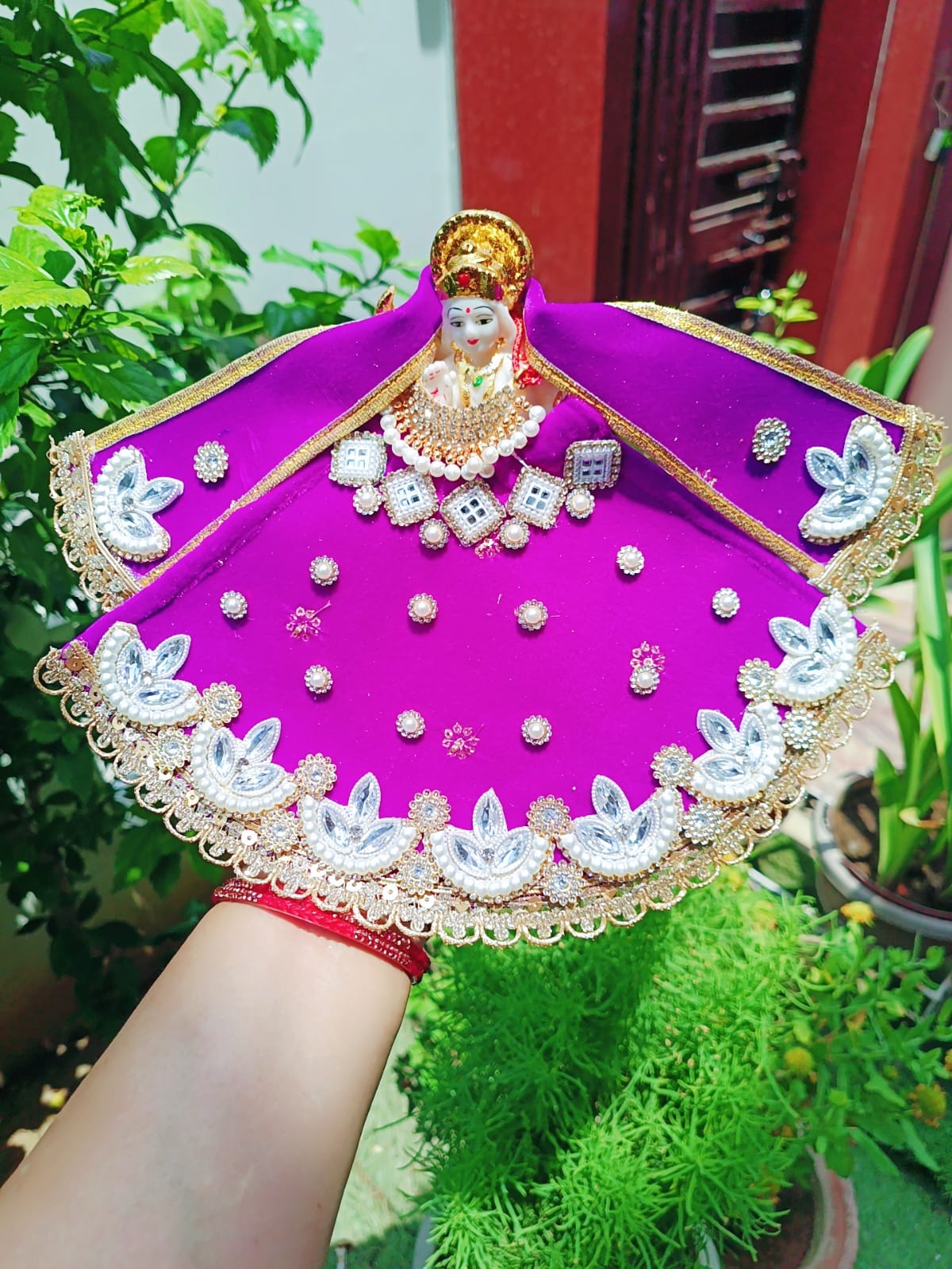 Purple Mata Rani Dress - Image 6