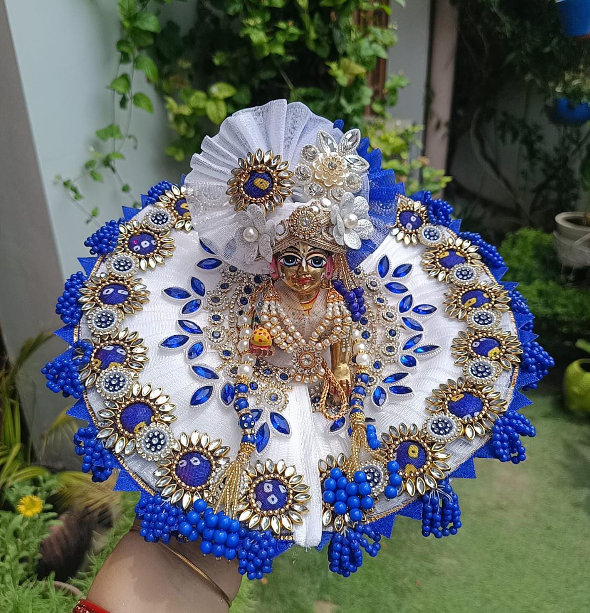 White Laddu Gopal Dress - Image 2