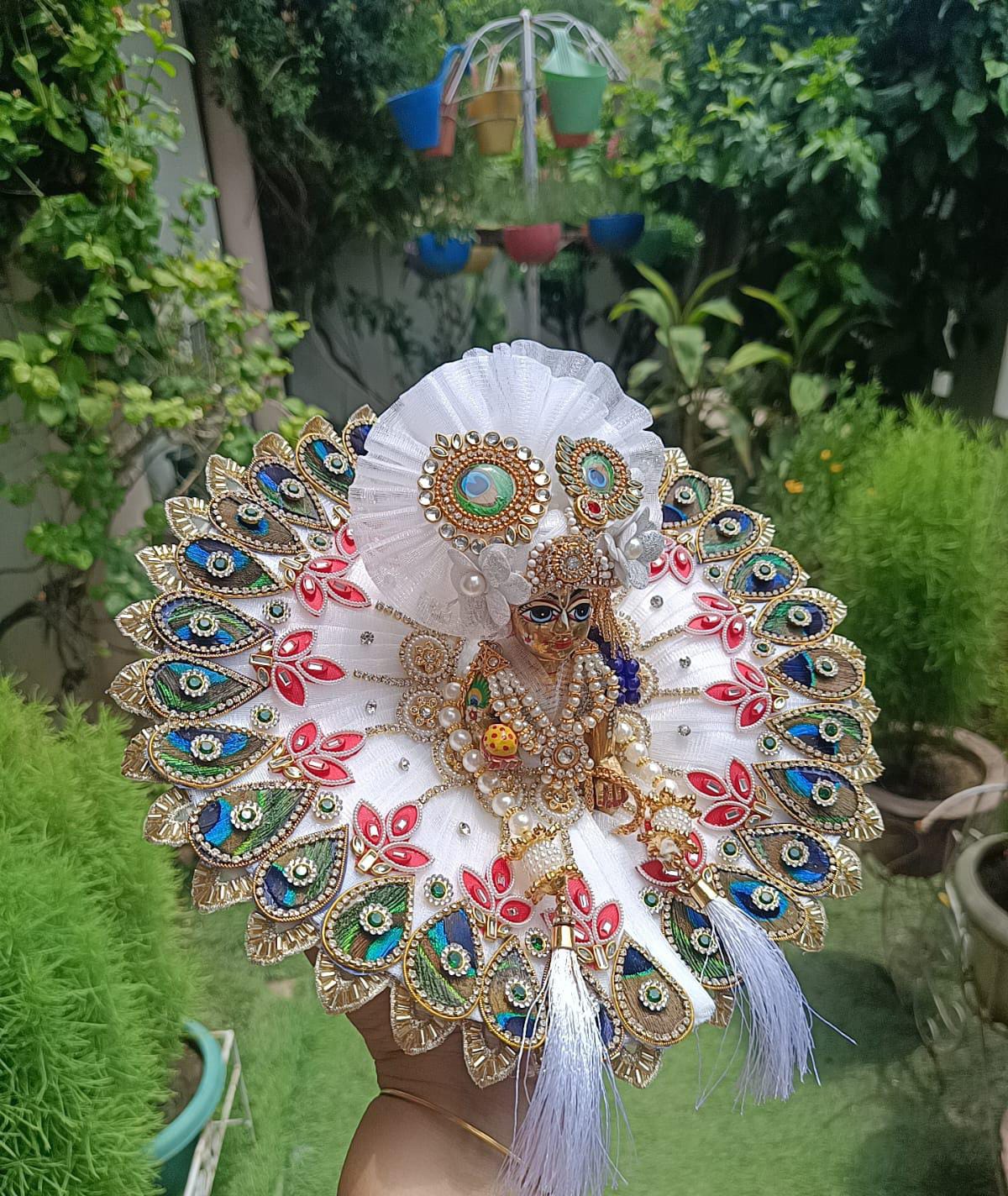 White Laddu Gopal Dress - Image 4