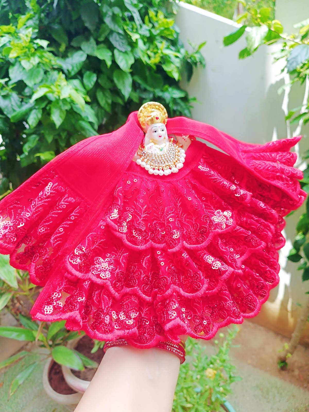 Red Mata Rani Dress - Image 3