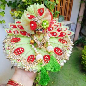 Green Laddu Gopal Dress