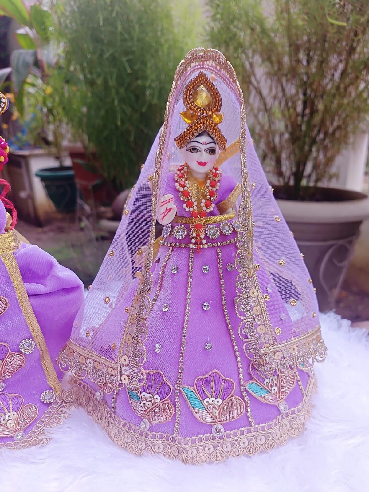 Purple Radha Krishna Dress - Image 2