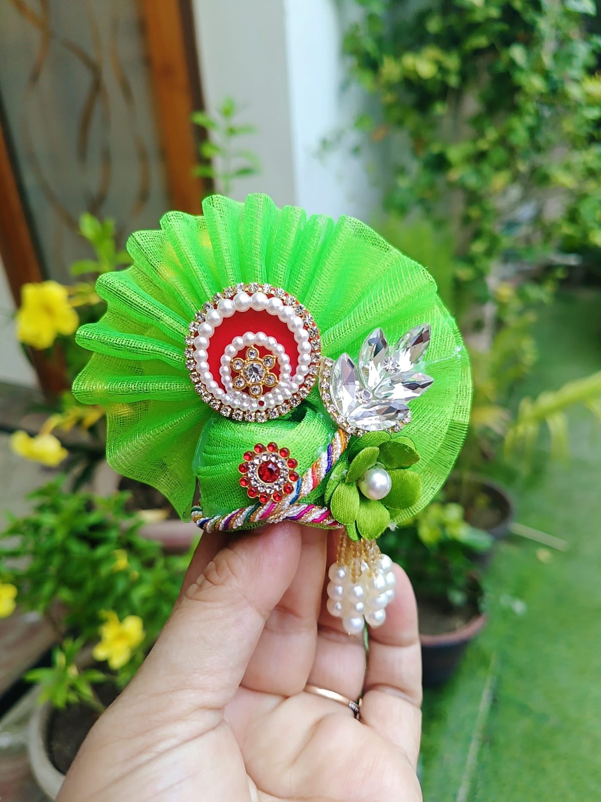Green Laddu Gopal Dress - Image 3
