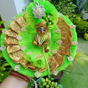 Green Laddu Gopal Dress