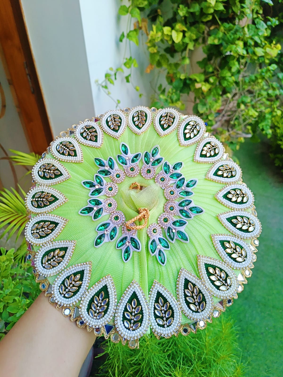 Green Laddu Gopal Dress - Image 3